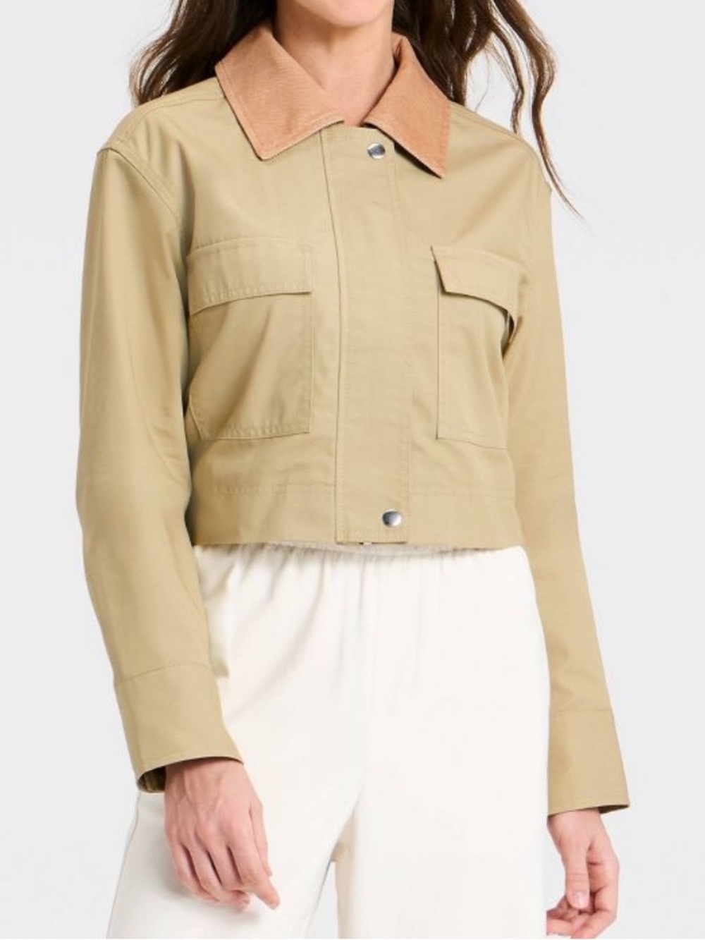 Women's Transitional Cropped Jacket - A New Day Tan